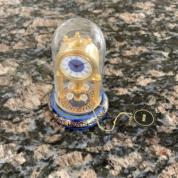 BULOVA KINGSTON MINIATURE MINI BOUTIQUE ANNIVERSARY DOME CLOCK NWT